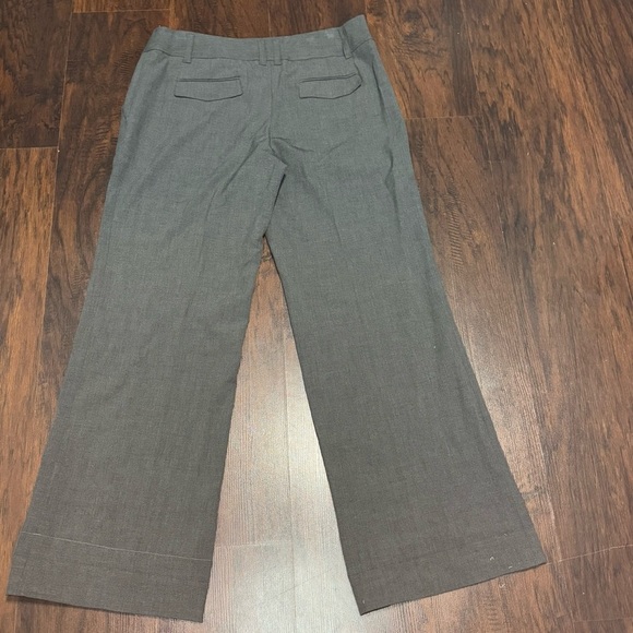Michael Michael Kors Milbrook fit Charcoal wide leg cuffed Mid rise Pants 12 GUC - Picture 9 of 14